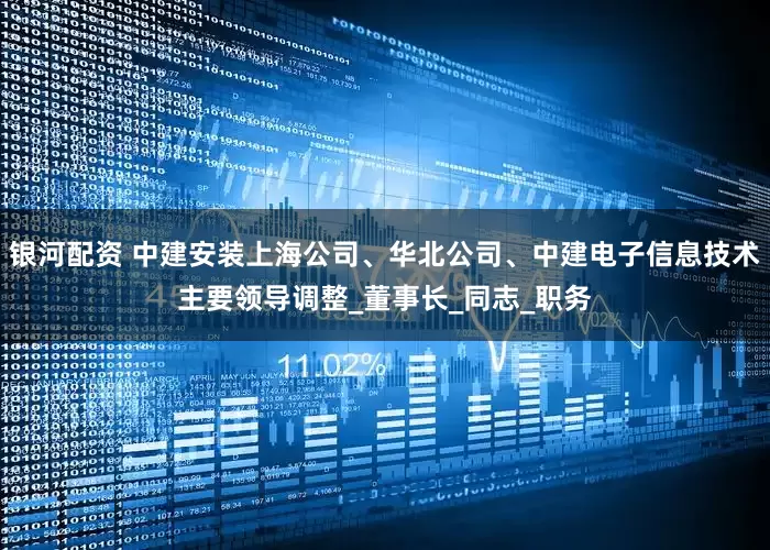 银河配资 中建安装上海公司、华北公司、中建电子信息技术主要领导调整_董事长_同志_职务