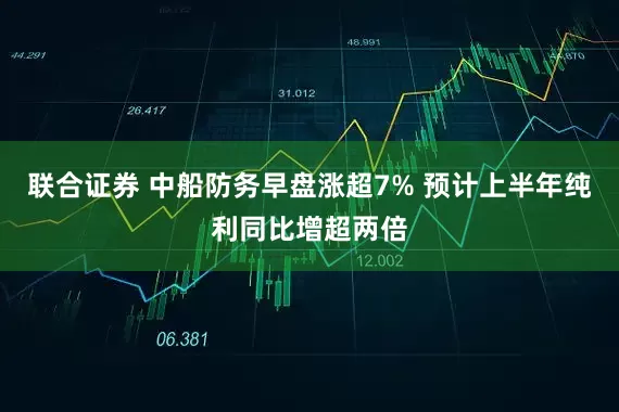 联合证券 中船防务早盘涨超7% 预计上半年纯利同比增超两倍