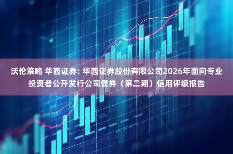 沃伦策略 华西证券: 华西证券股份有限公司2026年面向专业投资者公开发行公司债券（第二期）信用评级报告